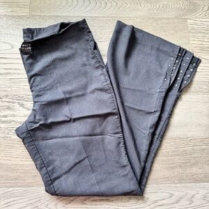 Y2K Tracy Evans Charcoal Pants with Split Hem and Beads
